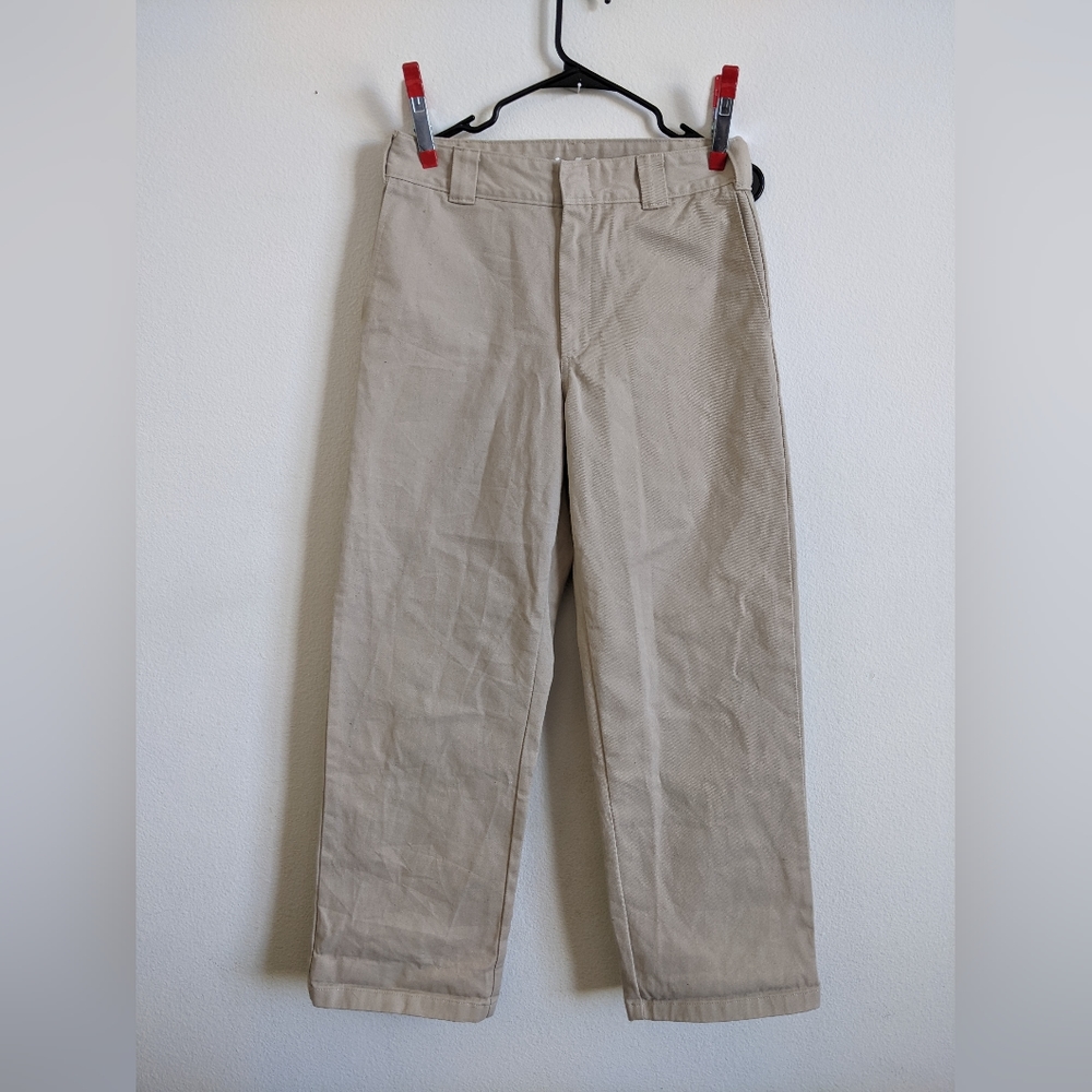 Women's khaki wide leg Dickies size 7